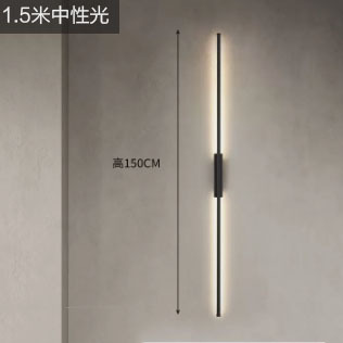 Una línea cielo pasillo minimalista lámpara de pared dormitorio cabecera tira salón pared de fondo atmósfera decoración lámpara de pared de cobre puro