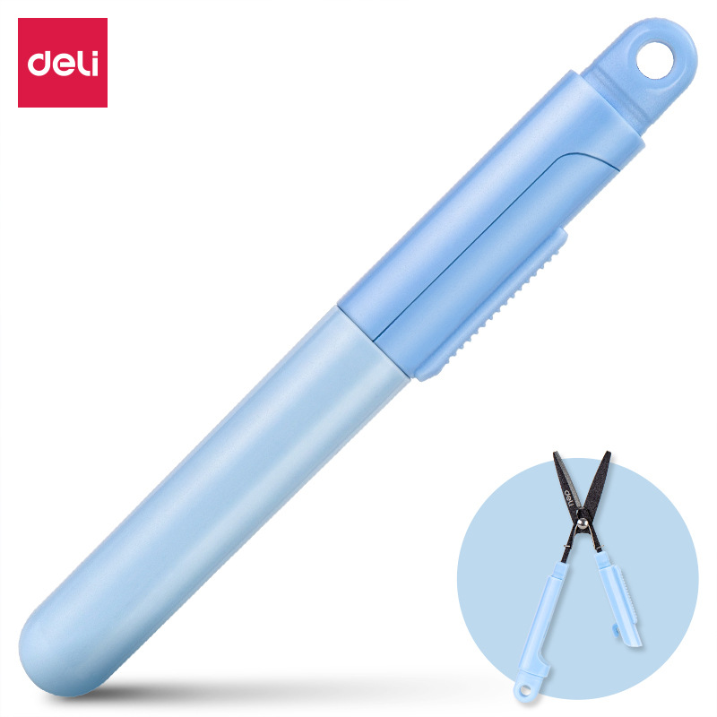 Deli Delivery 77761 tijeras portátiles plegables mini tijeras en forma de pluma image 6
