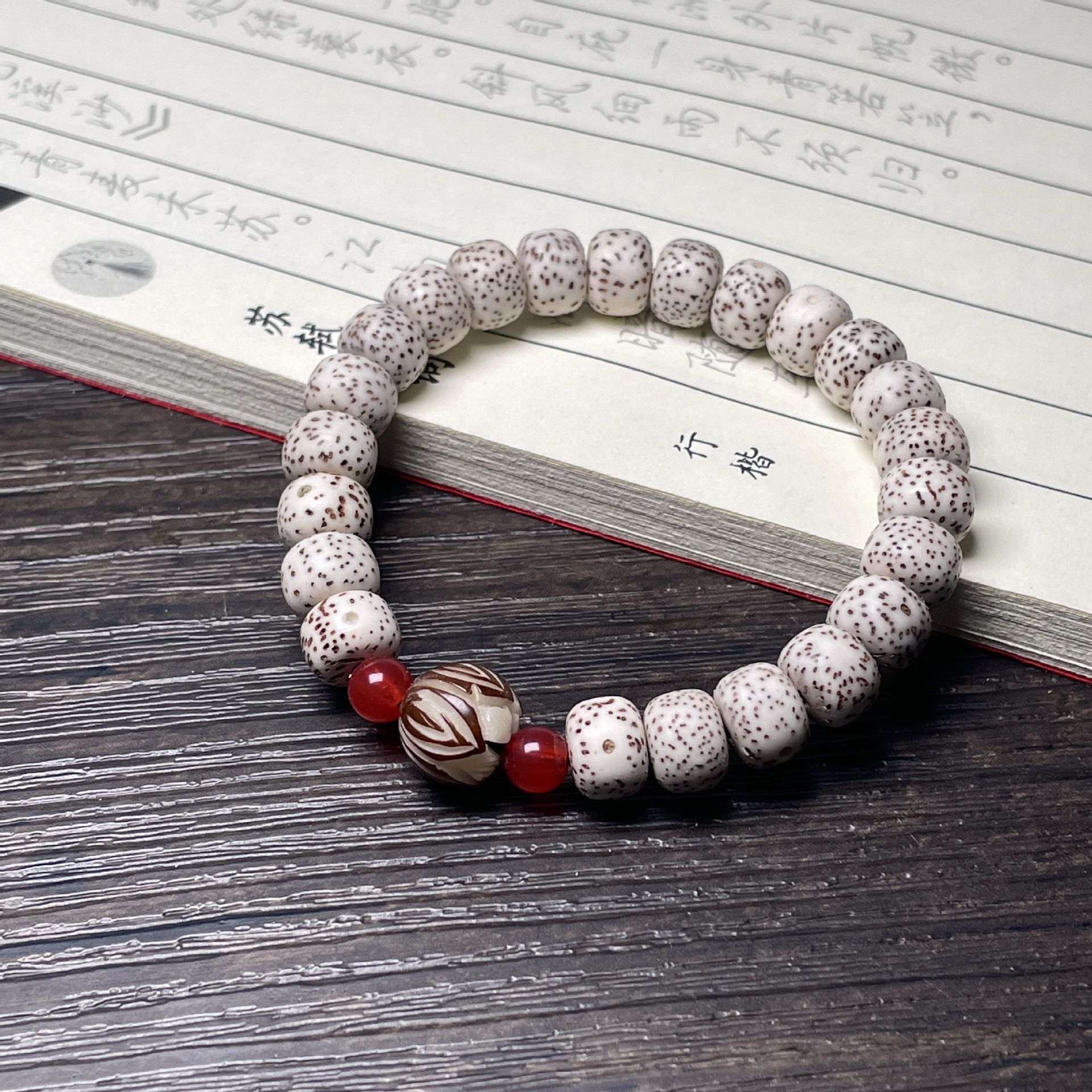 53. 별과 달 핸드스트링 7x9mm [연꽃]