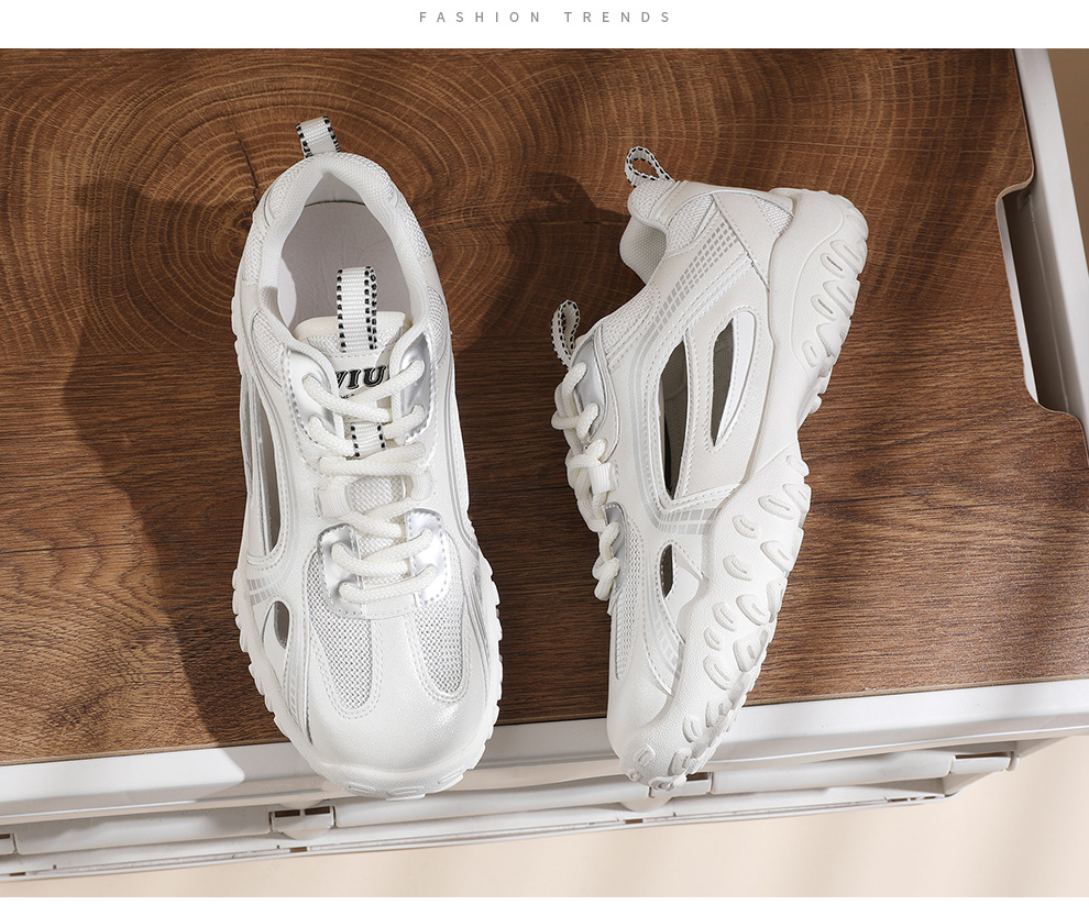 Giày sneaker nữ lưới rỗng thoáng khí mùa hè 2025 — JST 7216m màu, JST 7216 bạc chi tiết 14