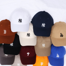 韩国新款MLB帽子女软顶小标NY棒球帽男夏季休闲遮阳LA鸭舌帽CP77