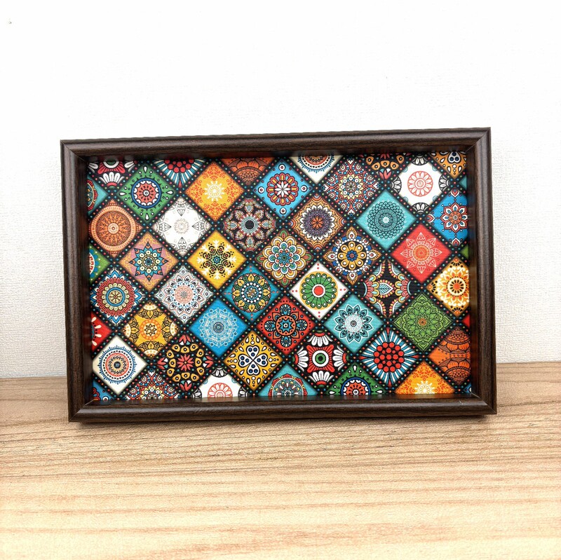 Bohemian Style Tray Jewelry Bracelet Storage Living Room Entrance Key Sundries Wooden Placement Tray Storage Box Bohemian Style Tray Jewelry Bracelet Storage Living Room Entrance Key Sundries Wooden Placement Tray Storage Box