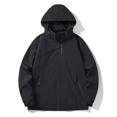 アウトドアジャケットメンズ薄手コートレディーストップジャケット単層フード付き防風防水登山ジャケットロゴ印刷可能