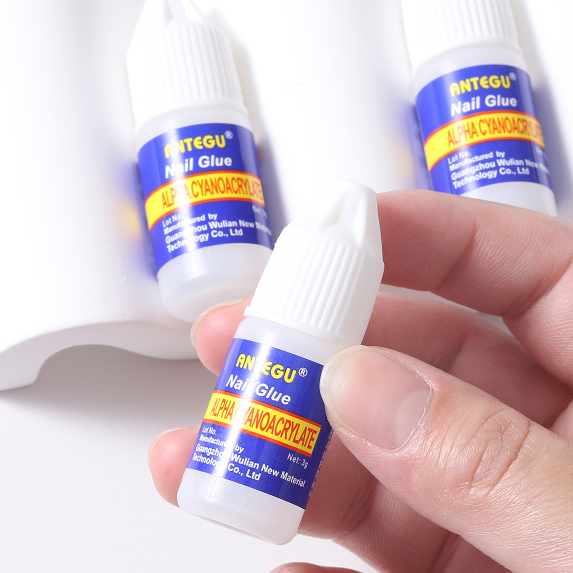 Suministro transfronterizo pegamento de uñas pegatina de agua pieza de uñas joyería especial 3G pegamento de uñas suministros de uñas al por mayor