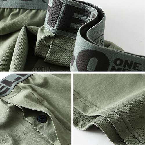 Loose men's underwear, men's boxer briefs, pure cotton sports men's Arrow pants, youth home comfort boxer shorts
