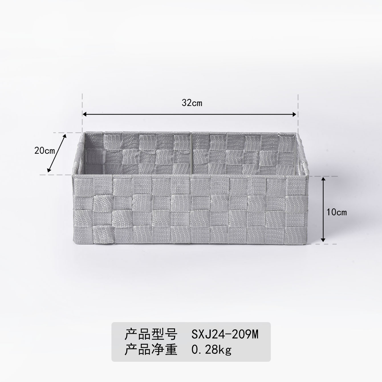Caja de almacenamiento de tejido a mano simple europea Caja de almacenamiento de ropa interior Caja de almacenamiento de cosméticos