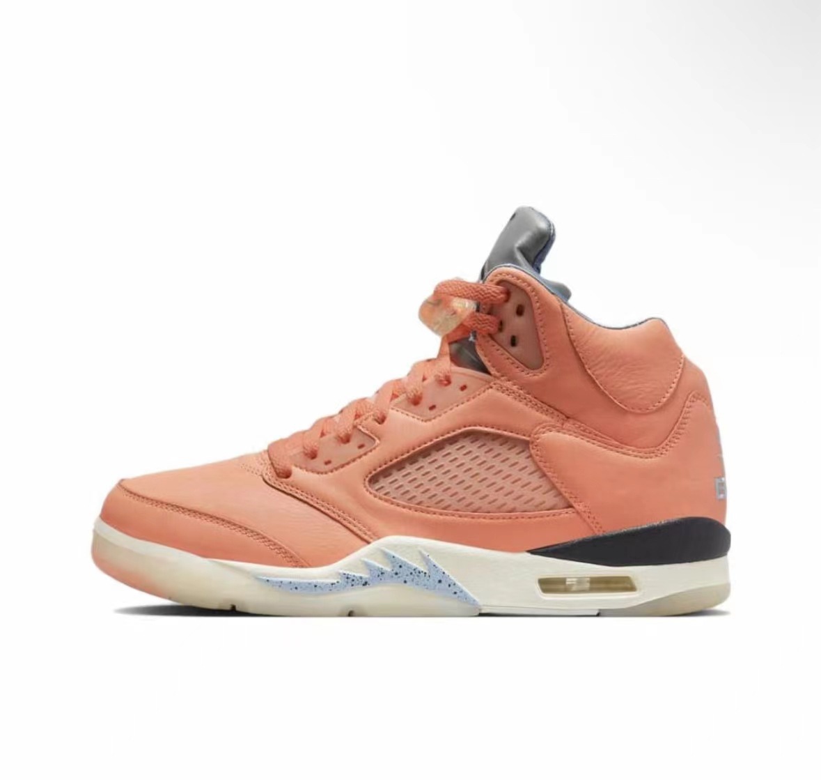 Pedidos de comercio exterior de fábrica de zapatos Putian AJ5 zapatos de baloncesto Liuchuan arce negro y blanco alas de cicada Jiao5 zapatillas de amortiguación de aire image 19