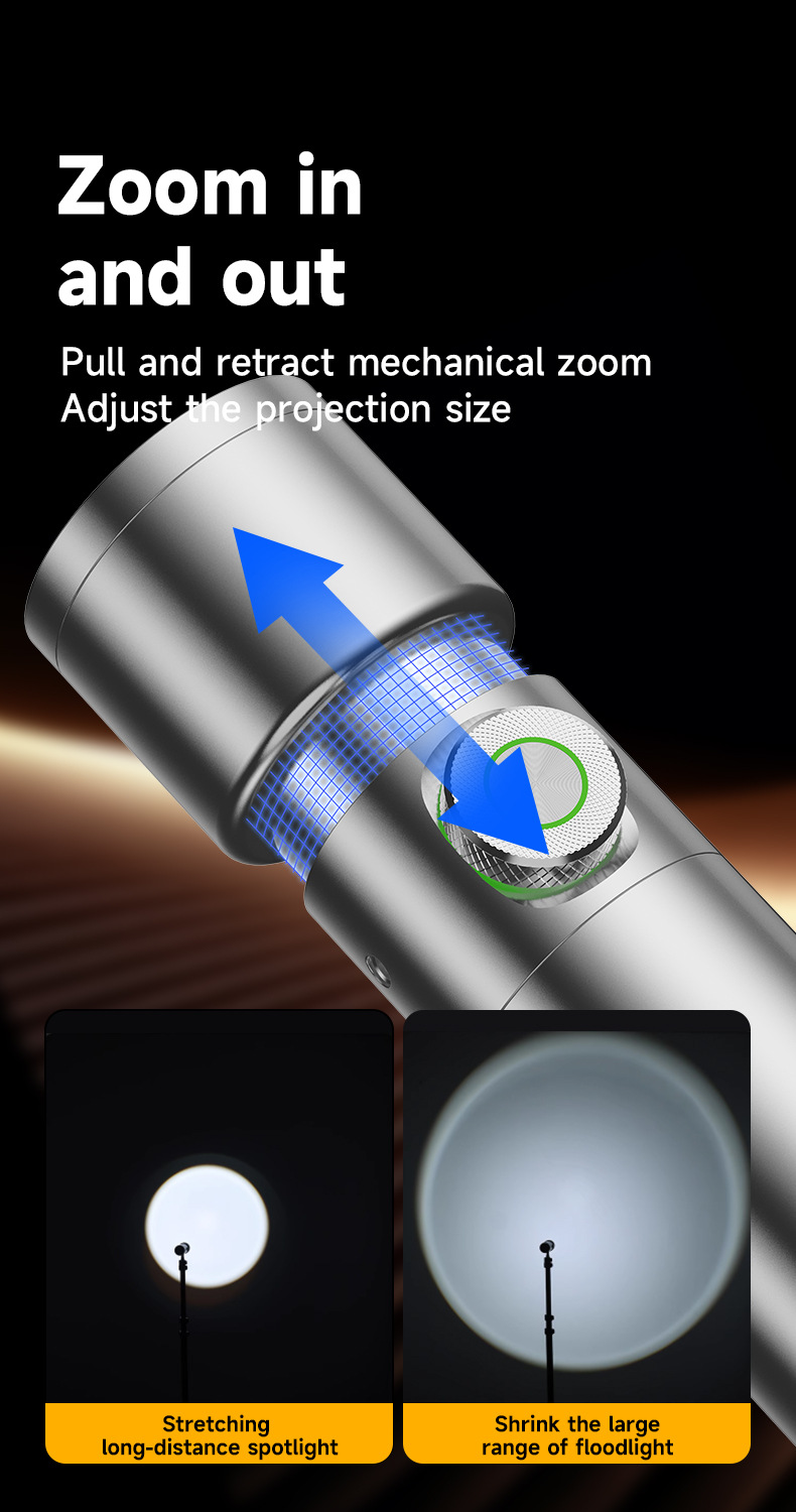 Photography Flashlight, Imaging Light Insert, Magnetic Attachment, Modeling Flashlight, Light Effect Beam Tube, Portable High-Power Flashlight