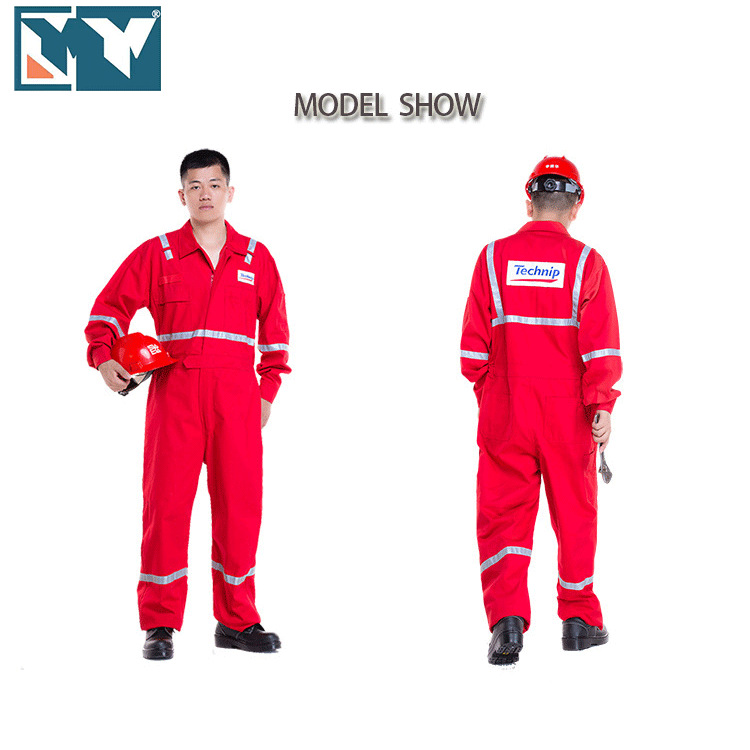 全棉阻燃防静电连体服石油化工船舶作业服厂家直销