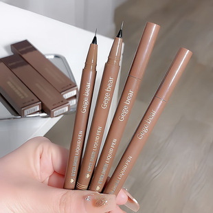 Gegebear Gogo bear quick makeup eyeliner pen very fine waterproof non-smudging novice eyeliner makeup hair substitute