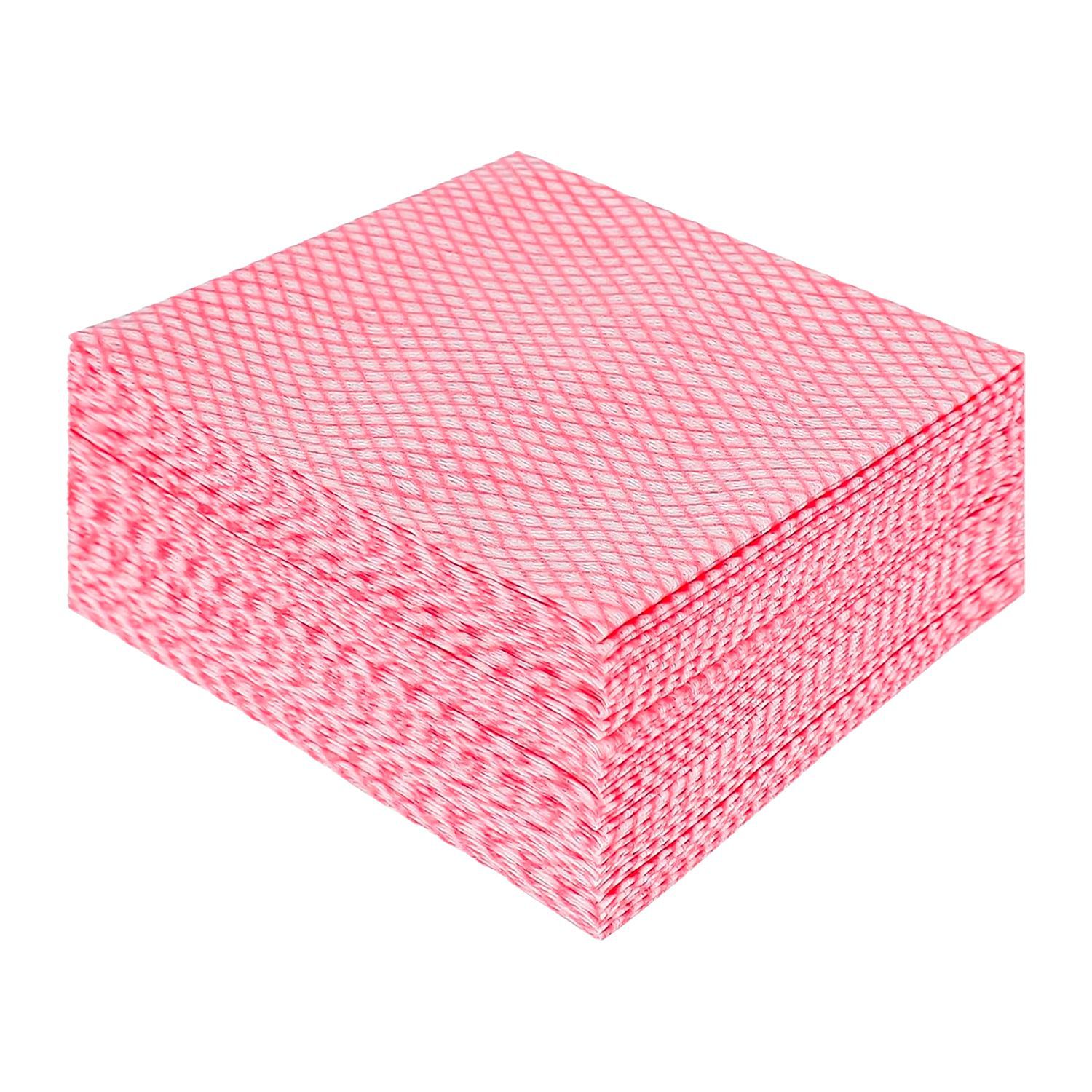 빨간색 마름모 무늬 청소용 행주 (50매)