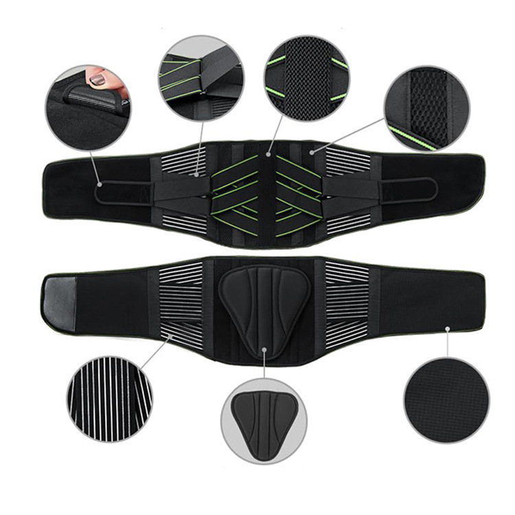 工厂定制亚马逊爆款跨境男女透气运动护腰腰部支撑力量双加压护腰带跑步健身腰带