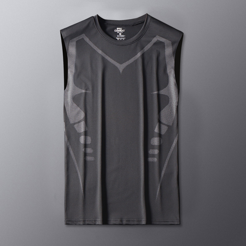 Camiseta deportiva para hombres de verano delgada secado rápido mangas cortas ropa de fitness suelta entrenamiento hielo chaqueta de carrera chaqueta de baloncesto