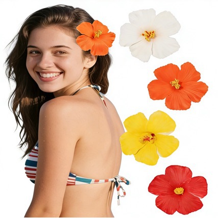 9cm EVA Simulation Hasang Flower Mother's Day Seaside Swimwear Bride Hairpin Head Flower Wedding Flower Headwear Accessories