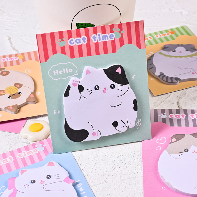 Cat Paradise Post-it ins Creativa, de alto valor, linda caricatura, Alien, N pegatinas, decoración de estudiantes, notas de mensaje