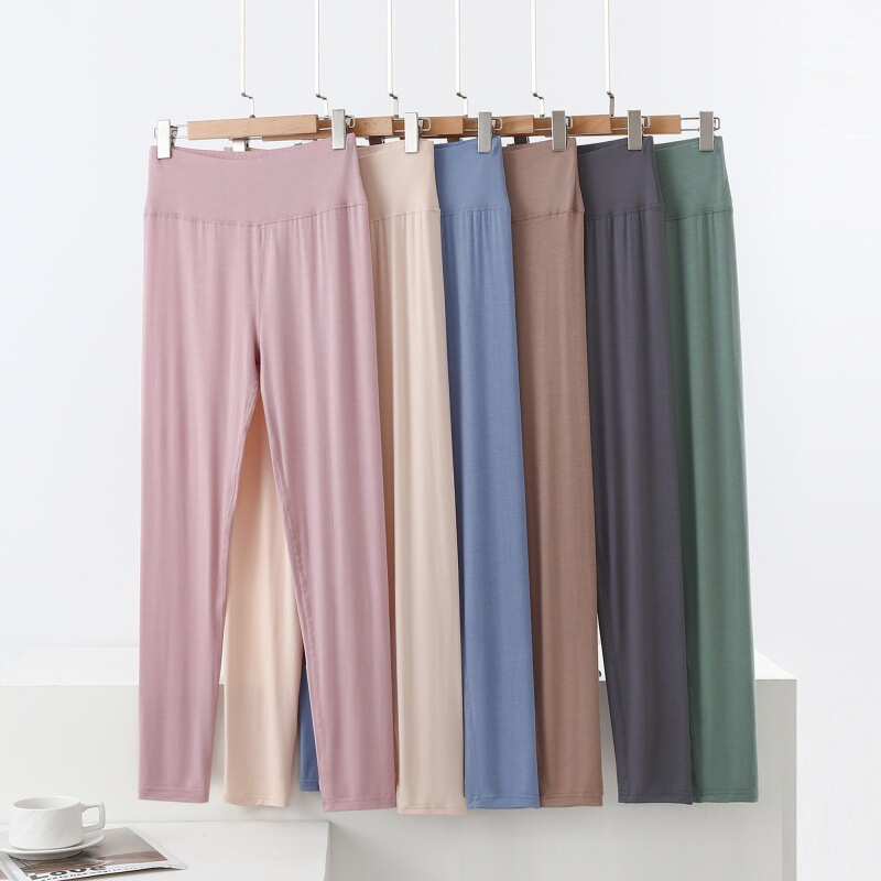 Modal Women's High-Waisted Spring/Summer Leggings, Plus Size, Stretchy, Slim-Fit, Thin, Versatile, Suitable for Both Inner and Outer Wear, Slimming Base Layer Pants Modal Women's High-Waisted Spring/Summer Leggings, Plus Size, Stretchy, Slim-Fit, Thin, Versatile, Suitable for Both Inner and Outer Wear, Slimming Base Layer Pants