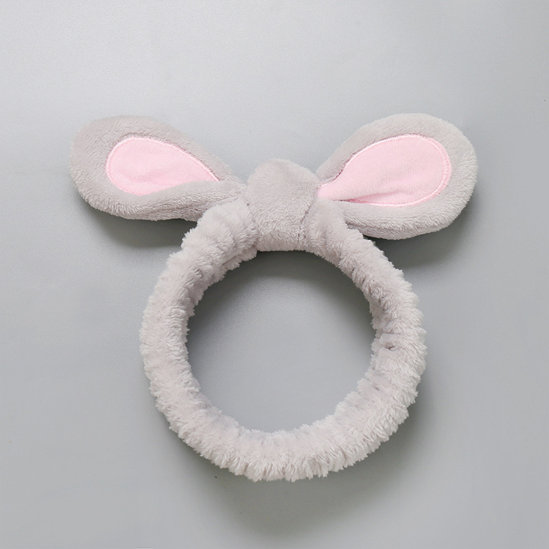 Pelusa lavado facial banda de pelo máscara de cuidado de la piel banda de pelo lindas tarjetas de dibujos animados 2025 nuevo antideslizante banda de cabeza craneal alta