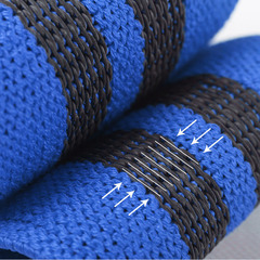 Factory wholesale squat yoga resistance band widened latex knitted fitness anti-slip pull elastic band for butt lifting and shaping