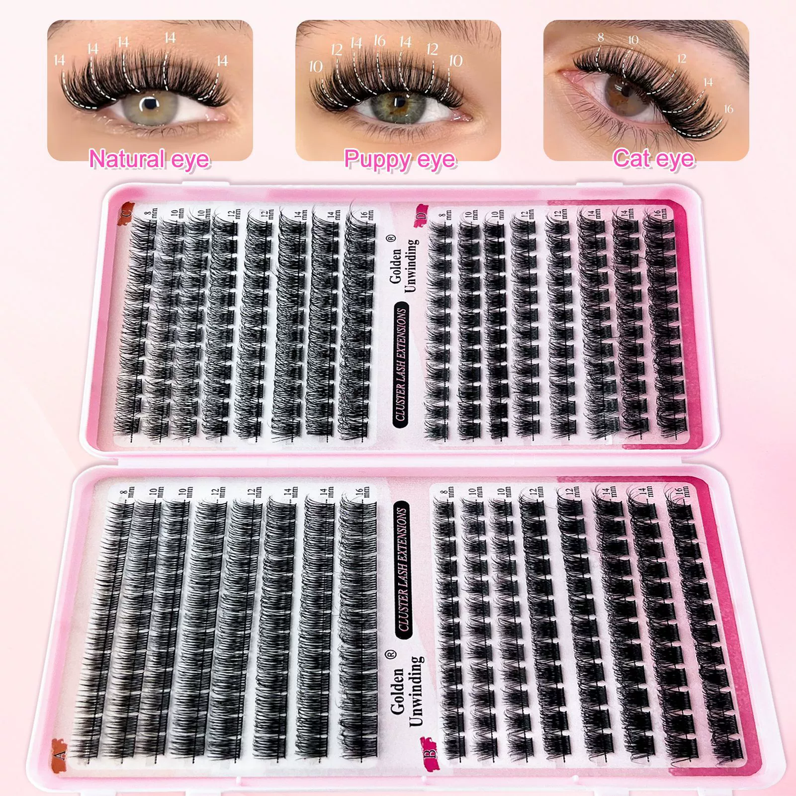 Capacious mixed false eyelashes for eyelashes, 32
