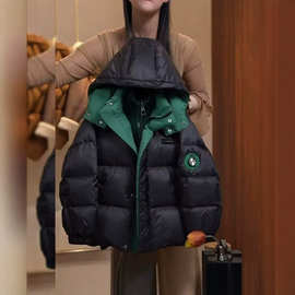跨境专供男童棉服冬季加厚中大童免洗棉衣连帽户外滑雪保暖棉袄潮