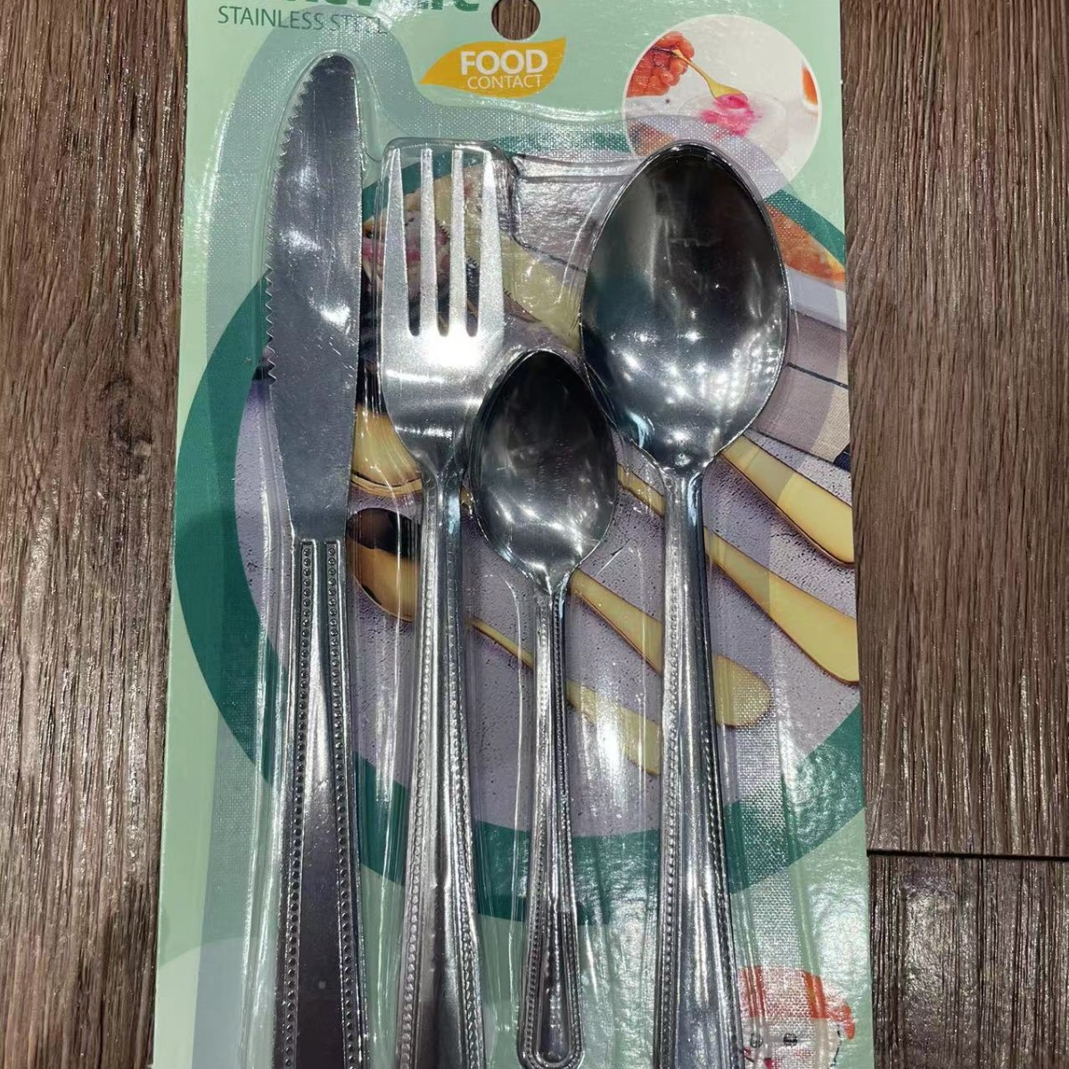 410 cuchillo y tenedor de acero inoxidable set de cubiertos creativo estilo de marea nacional succión de tarjetas set cuchillo y tenedor de filete postre cuchara de té cuchara image 6