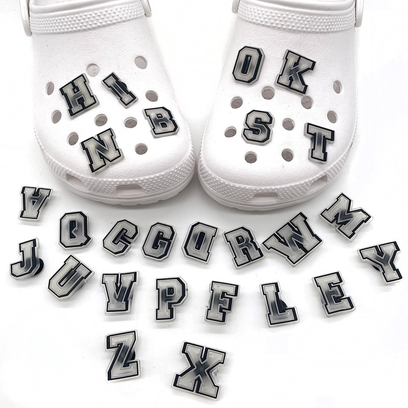 Luminous Letter Series Croc Shoes Shoe Buckle Shoe Flower Pvc Soft Shoe Accessories Jewelry Luminous Letter Series Croc Shoes Shoe Buckle Shoe Flower Pvc Soft Shoe Accessories Jewelry