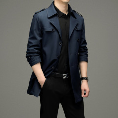 夹克 外套 男上衣 干部服装 翻领夹克  休闲夹克 中长款风衣