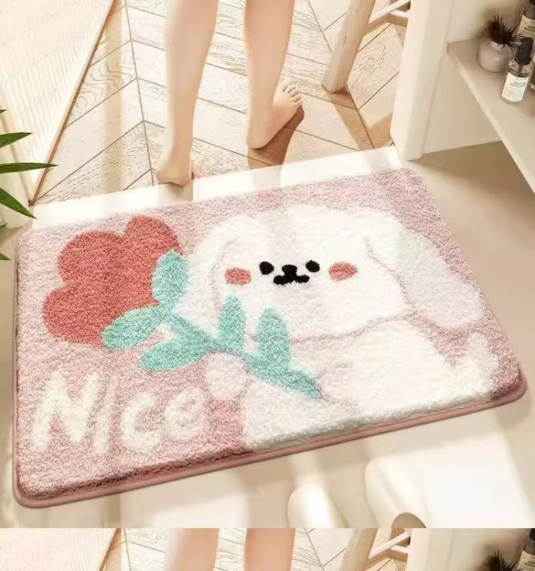 卡通地垫,仿羊绒地垫