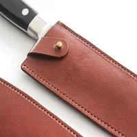 Оптовая Продажа с фабрики набор кожаных ножей износостойкий кухонный нож для фруктов защитный чехол с защитой от порезов ручная Пряжка ножны
