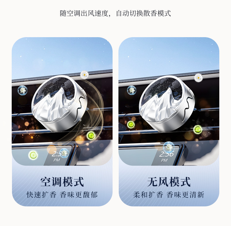 Wholesale 2025 car aromatherapy car pendant high-end car air outlet fragrance decorations lasting light fragrance ornaments