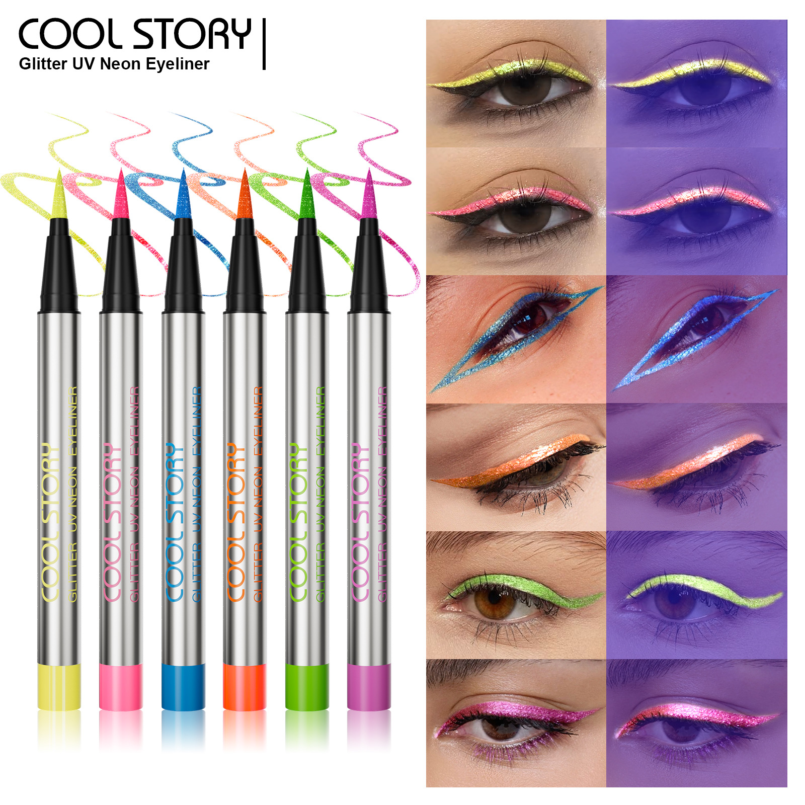 Fluorescence eye pencil