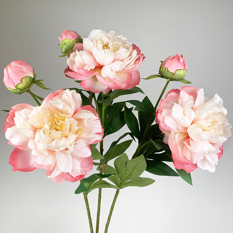 Artificial Peony Flower Living Room Decoration Phoenix Peony Decorative Flower Chinese Flower Arrangement Ornament Photography Prop Artificial Flower Wholesale