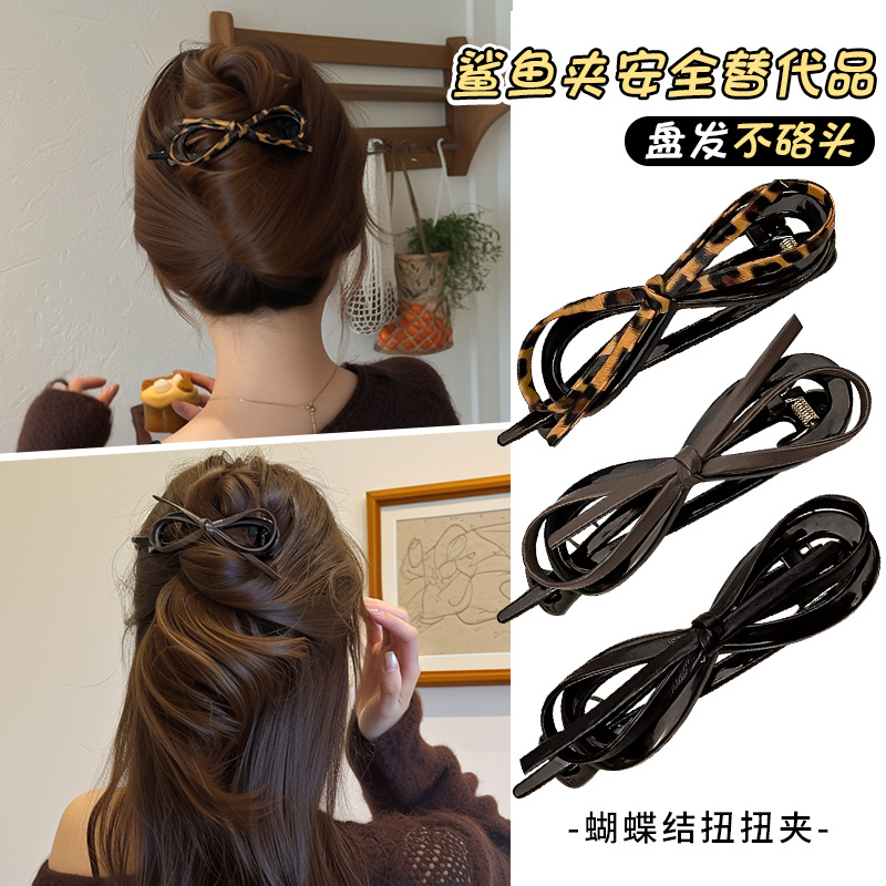 Temperamento abrazadera de cabello de arco para mujeres 2025 nuevo estilo de alto nivel de cabello de torsión abrazadera de cabello de cabello de cabeza