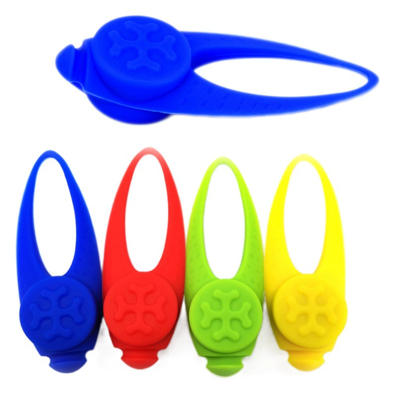 Светящийся светодиодный брелок для прогулок с собакой ночью, предупреждающий свет, силиконовый, аксессуар для собак, защита от потери, разноцветный мигающий брелок