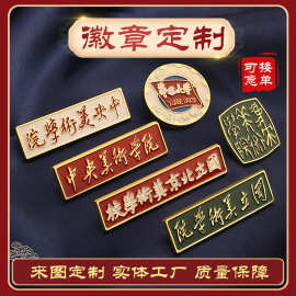 金属徽章定制胸牌校徽班徽美术学院胸章定做企业logo胸针徽纪念章