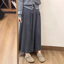 2025秋冬新款韩版ins休闲百搭通勤显瘦高腰中长款针织半身裙女