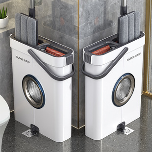 German Mop for Home Use, One-Step Clean 2025 New Model, Hands-Free Flat Mop, Lazy Floor Mop, Cleaning Tool