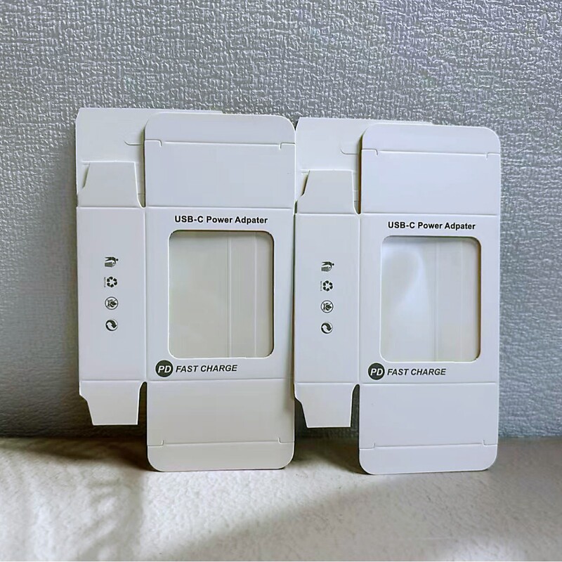 Suitable for Apple Pd Universal Charger Packaging Box Pd Charging Head Window Color Box Chinese Standard Us Standard European Standard Packaging