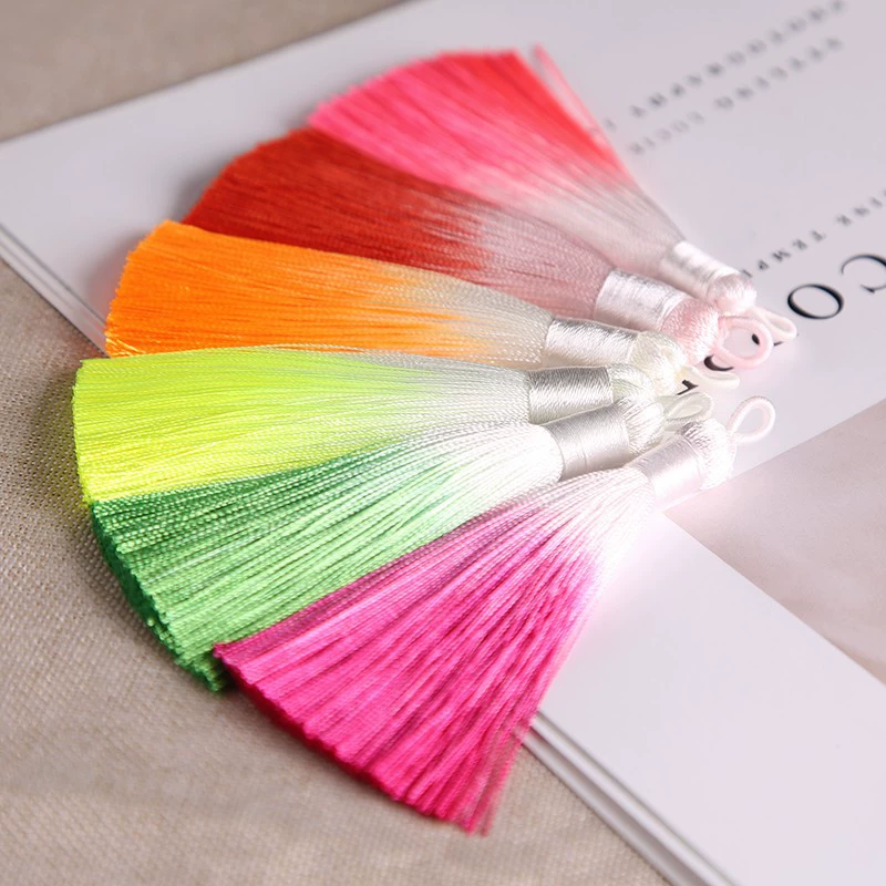 Accessory with tassels, pendant, 8cm, gradient, Chinese style