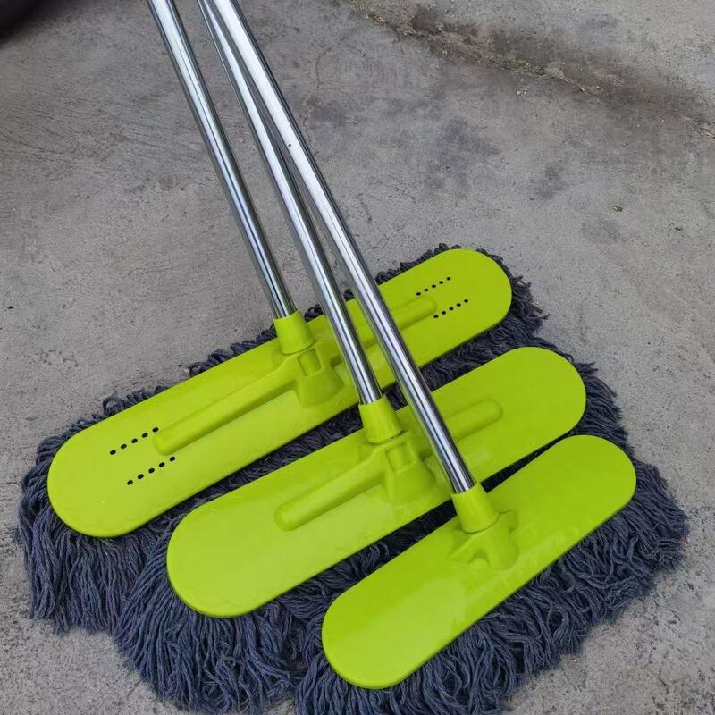 New large-sized, extra-long handle mop for cleaning floors, suitable for hotels, dust removal, and general household use; a durable, traditional-style mop