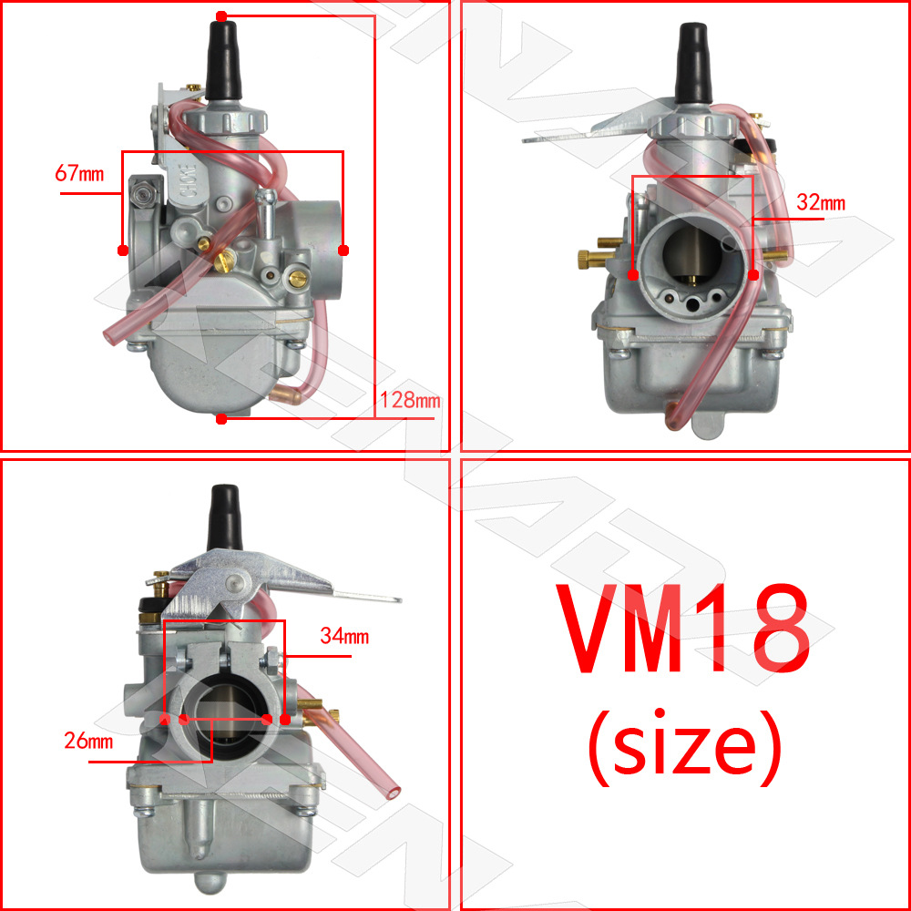 Carburetor 1002-0046 for VM18 18mm VM18-144 for Yamaha JOG JOG50