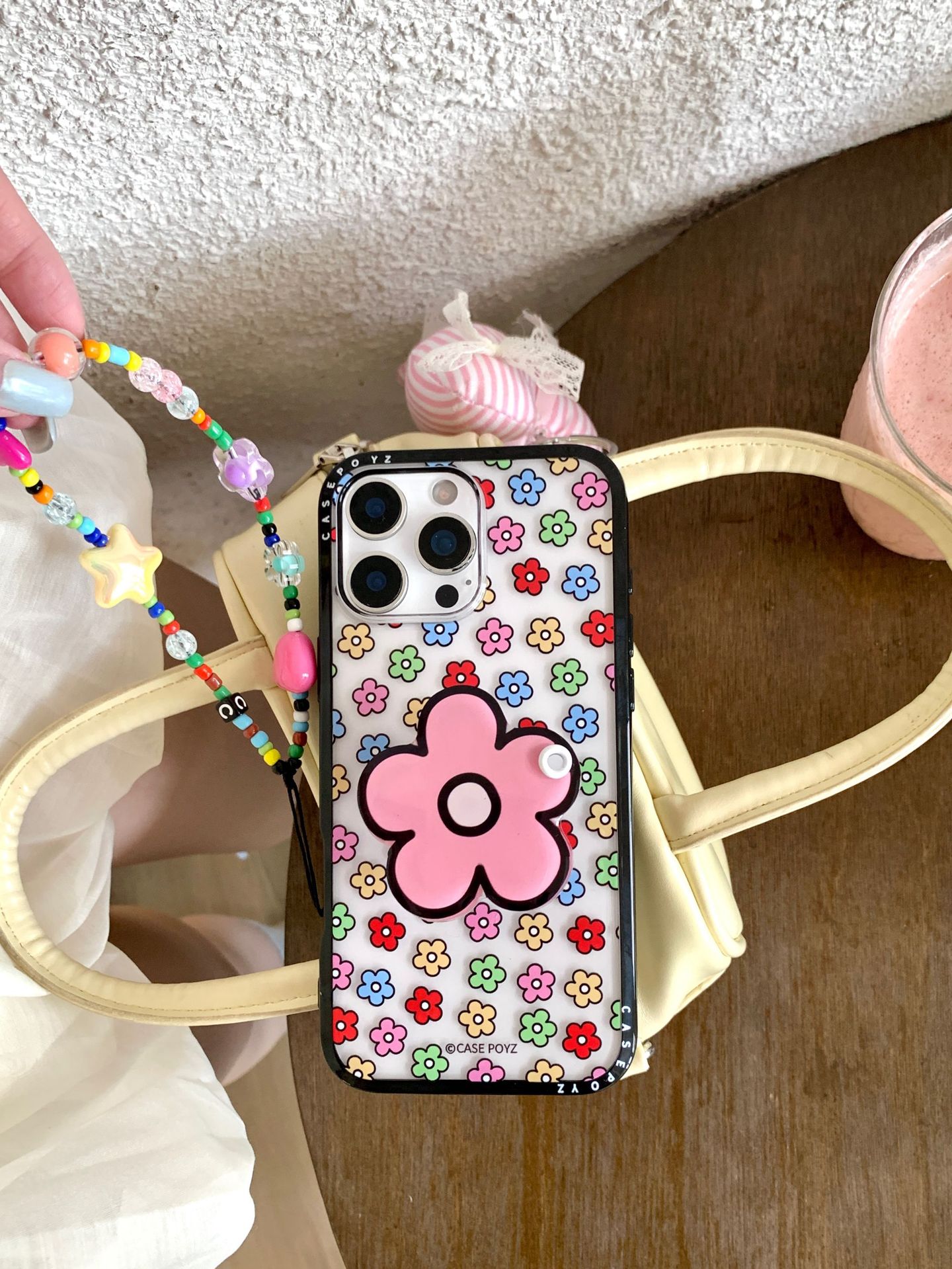 Flores de dopamina de colores para iPhone15/16 funda para teléfono móvil 16ProMax verano 14/13 nuevo 15PM hembra