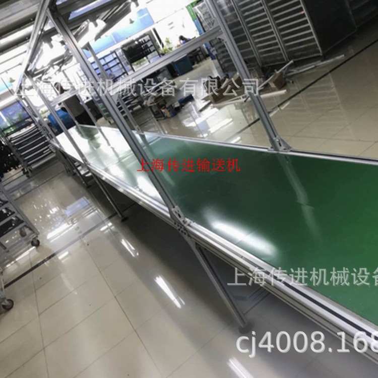 上海传进机械常年供应检测输送线 铝型材皮带检测输送机