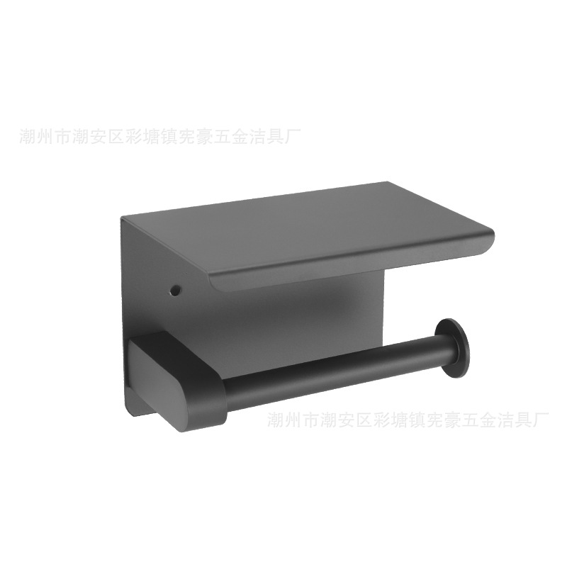Transfronterizo de acero inoxidable toallitas de papel caja de toallas de papel de baño sin perforación de papel de papel de extracción de papel estante de almacenamiento de teléfonos móviles moderno y simple image 8