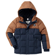 2025原单儿童棉服冬季新款中小童保暖加厚棉衣拼色洋气外套休闲