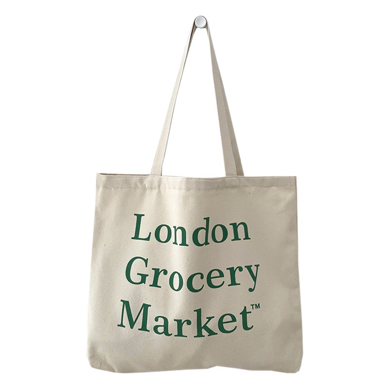 INS japonés Corea del Sur carta bolsa de lona hombro de las mujeres de gran capacidad bolso de estudiante verano perezoso estilo artístico bolsa de tela