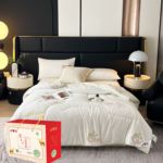 雅鹿艾草冬被新款艾绒能量被双人加厚保暖芯商务会销礼品被礼盒装