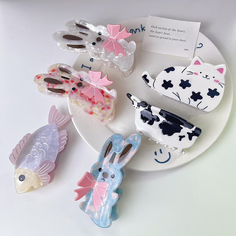 Women's Gender Simple Style Style Women's Simple Style Animal Dog Cat Acetic Acid Sheets Hair Claws