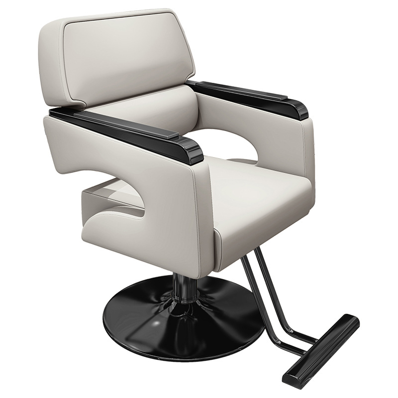 Disco negro de cuero gris claro