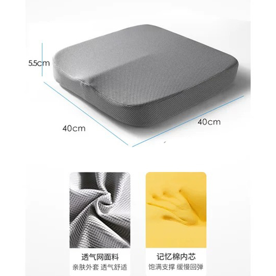 통기성 메쉬 모델 - 실버 문 그레이 [인체공학적 곡면 디자인 & 베이스 미끄럼 방지 입자]